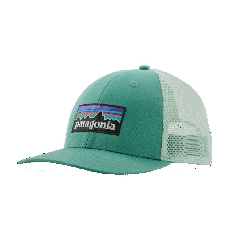 Patagonia P-6 Logo Lopro Trucker Hat heartleaf green