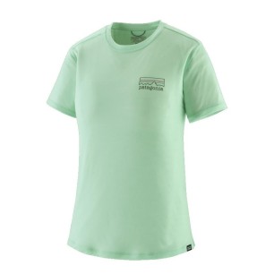 Patagonia Cap Cool Merino Blend Graphic Tee Femme rinsed green