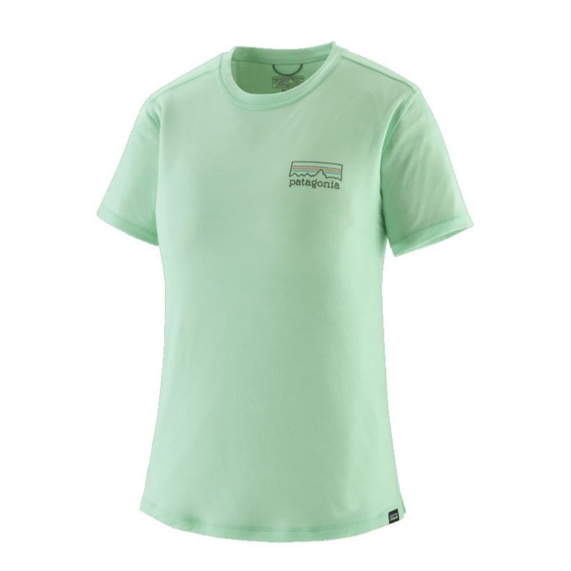 Patagonia Cap Cool Merino Blend Graphic Tee Femme rinsed green
