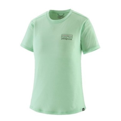 Patagonia Cap Cool Merino Blend Graphic Tee Femme rinsed green