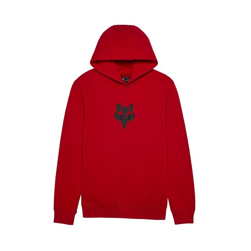 Fox Head Fleece Pullover flame red