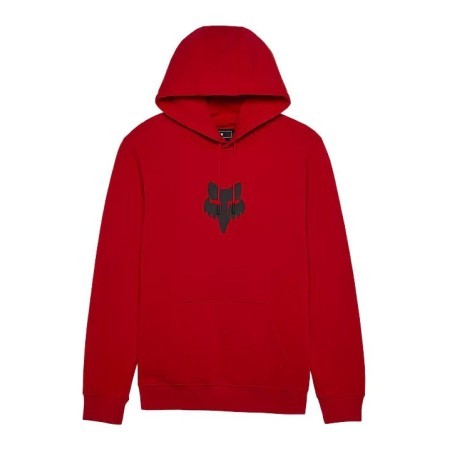 Fox Head Fleece Pullover flame red