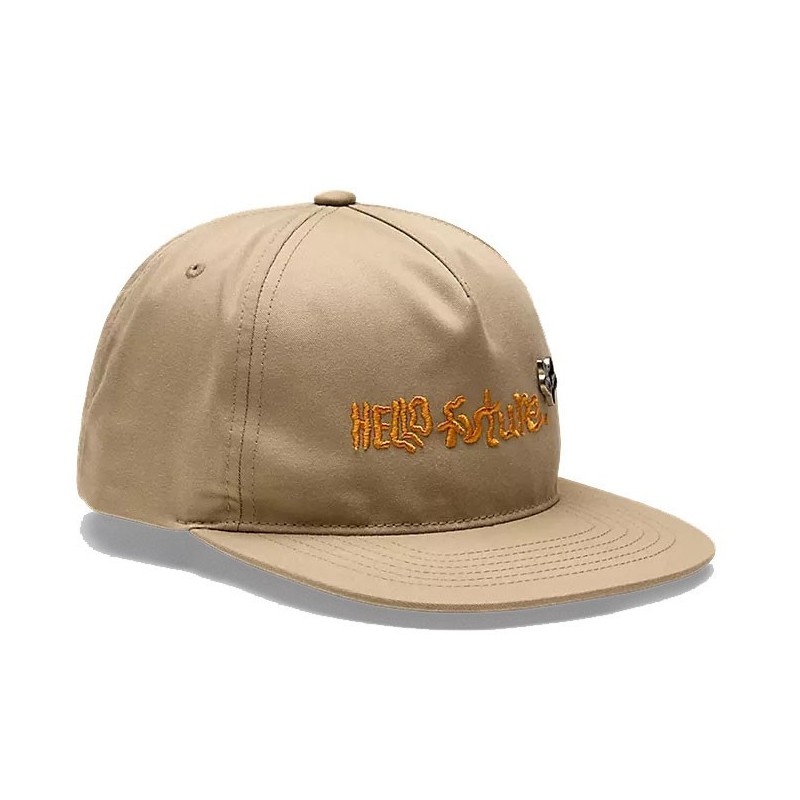 Fox Hello Future Snapback Hat iron brown