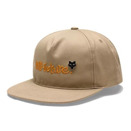 Fox Hello Future Snapback Hat iron brown