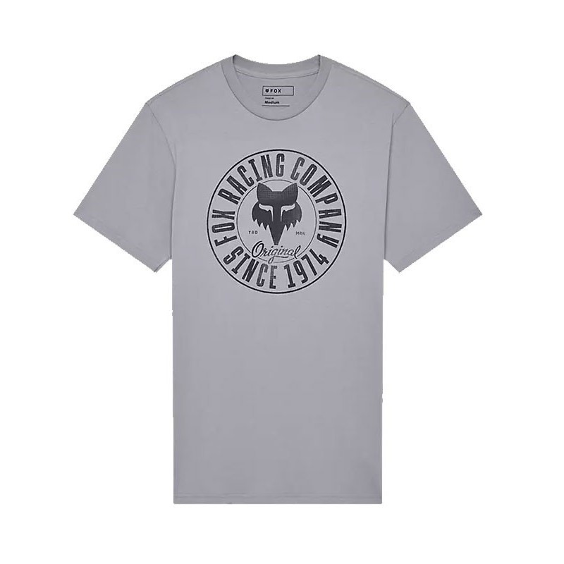 Fox Emblem SS Premium Tee steel gray