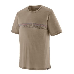 Patagonia Cap Cool Merino Blend Graphic Tee seabird grey