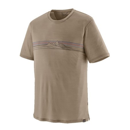 Patagonia Cap Cool Merino Blend Graphic Tee seabird grey