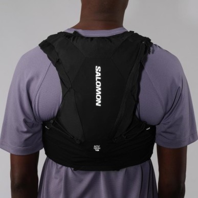 Salomon Advanced Skin 12 with flasks black