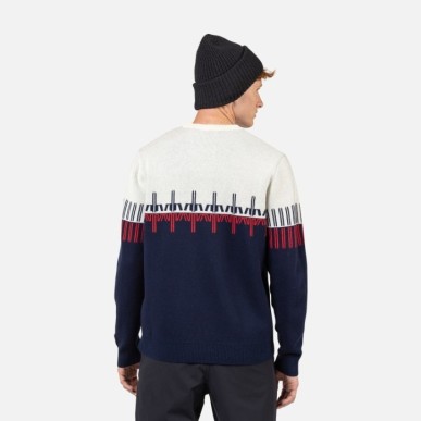 Rossignol Patterned CN Sweater dark navy