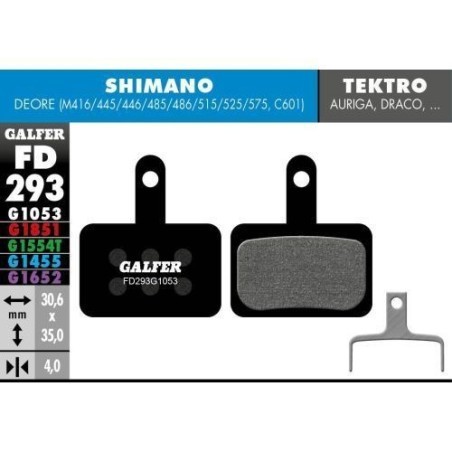 Plaquettes Galfer Shimano Deore Red