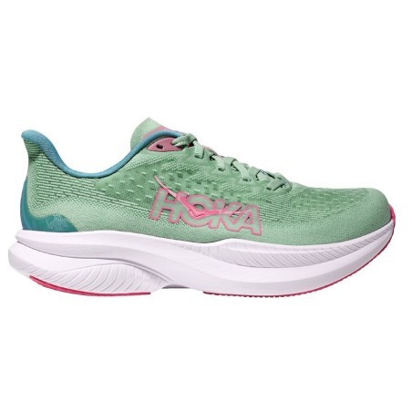 Hoka Mach 6 Femme jadeite / alpine blue
