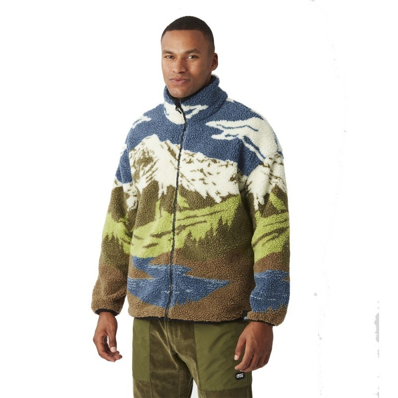 Picture Hafdals Zip Fleece cloudy lanscape