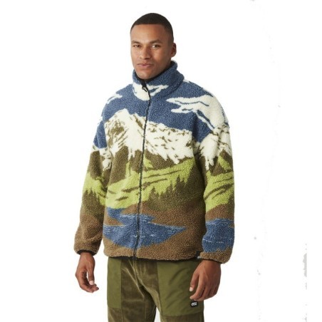 Picture Hafdals Zip Fleece cloudy lanscape