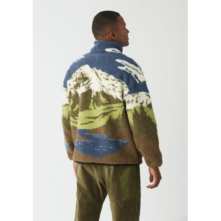 Picture Hafdals Zip Fleece cloudy lanscape