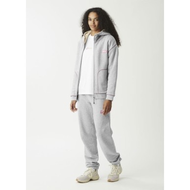 Picture Basement Plush Zip Hoodie Femme grey melange