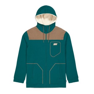 Picture Basement Plush Zip Hoodie tofu deep water