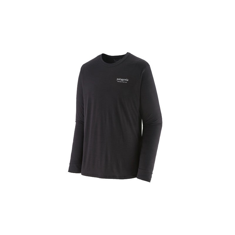 Patagonia L/S Cap Cool Merino Blend Graphic Shirt black
