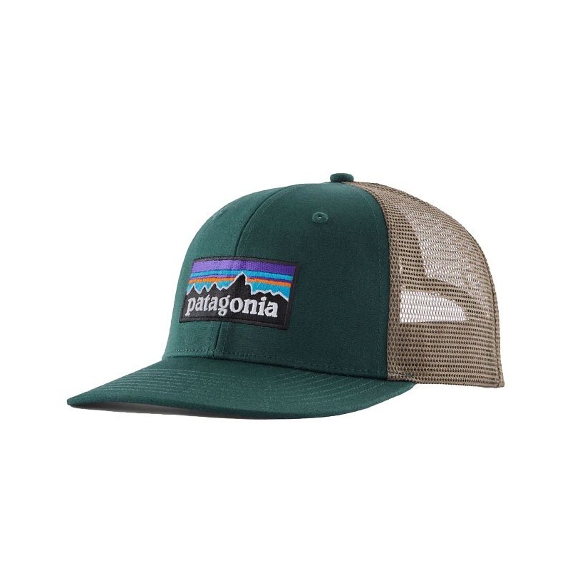 Patagonia P-6 Logo Trucker Hat cascade green