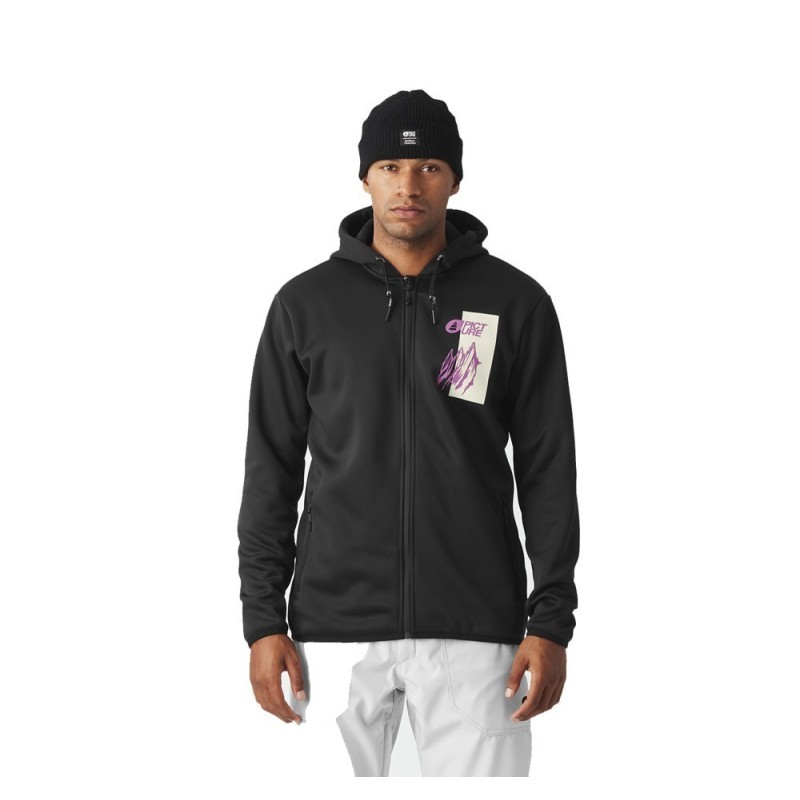 Picture Park Zip Tech Hoodie black