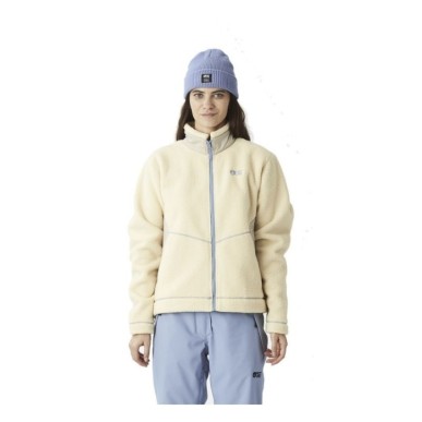 Picture Zelkova Zip Fleece Femme wood ash
