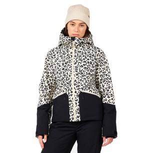 Rossignol Rochrun Allover Jacket Femme nature wild leopard print
