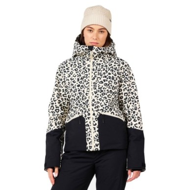 Rossignol Rochrun Allover Jacket Femme nature wild leopard print