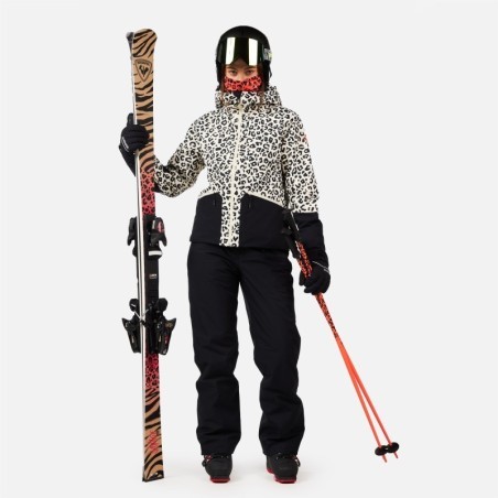 Rossignol Rochrun Allover Jacket Femme nature wild leopard print