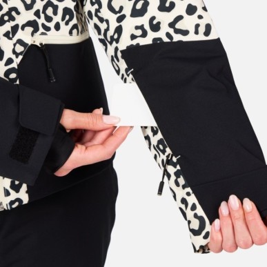 Rossignol Rochrun Allover Jacket Femme nature wild leopard print