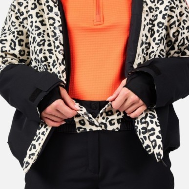 Rossignol Rochrun Allover Jacket Femme nature wild leopard print