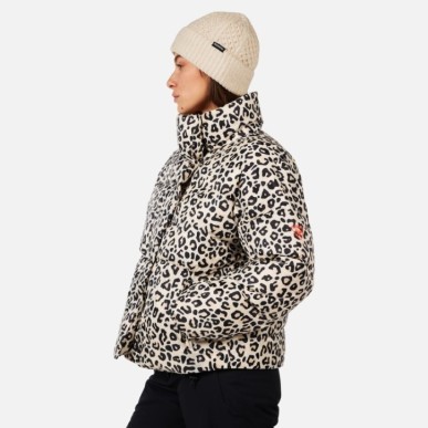 Rossignol Aretu Allover Down Jacket Femme nature wild leopard print
