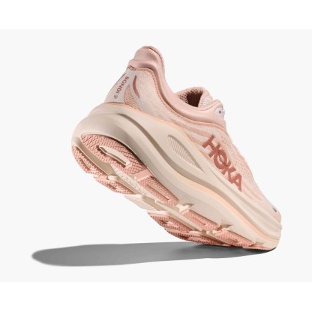 Hoka Bondi 9 Femme Rose latte Rose cream