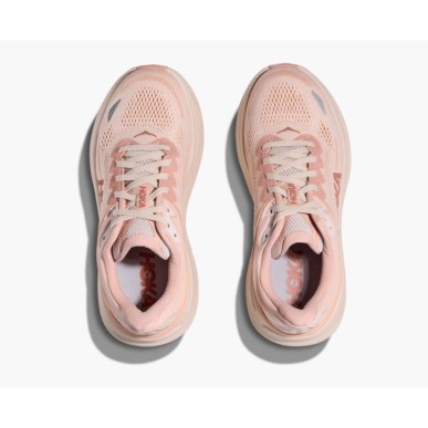 Hoka Bondi 9 Femme Rose latte Rose cream