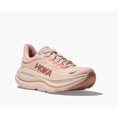 Hoka Bondi 9 Femme Rose latte Rose cream