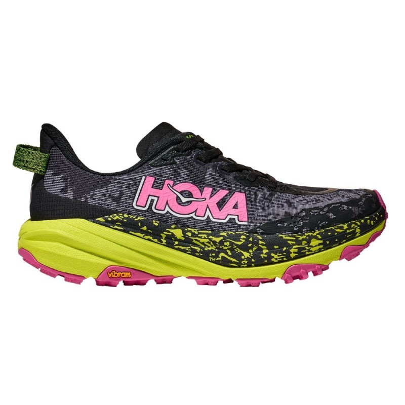 Hoka Speedgoat 6 Femme black / neon hoka citrus