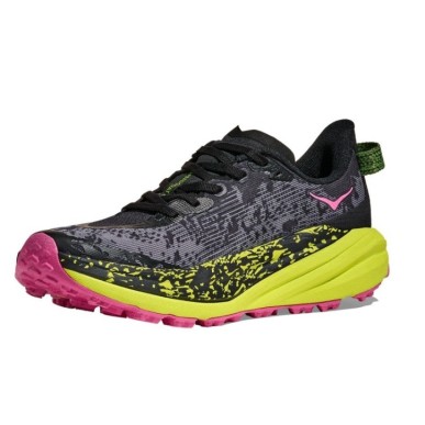 Hoka Speedgoat 6 Femme black / neon hoka citrus
