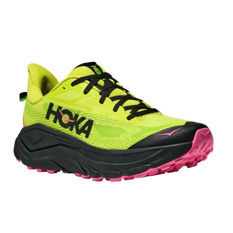 Hoka Challenger 8 neon hoka citrus / black