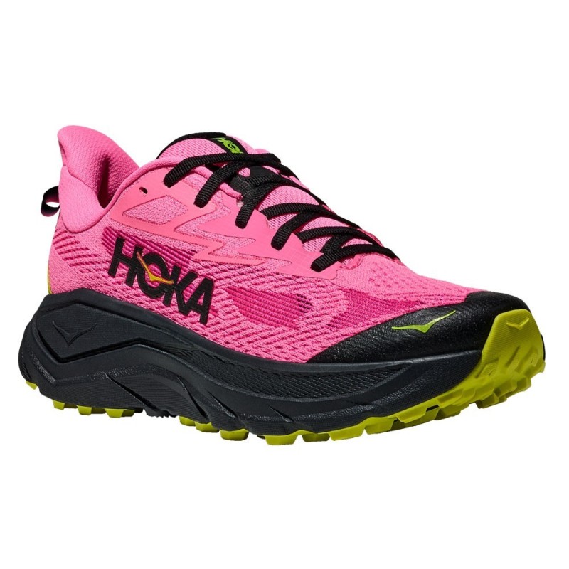 Hoka Challenger 8 Femme neon rose / black