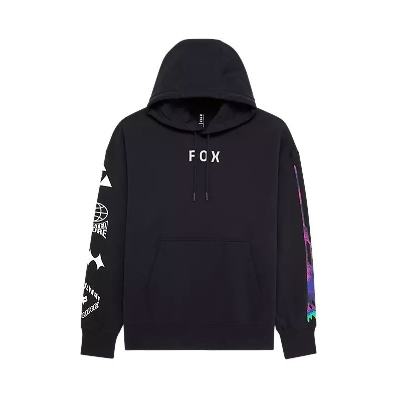 Fox Image Cosmo Oversize Fleece Pullover black