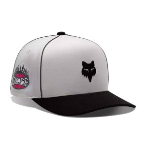 Fox Image Cosmo Snapback Hat white