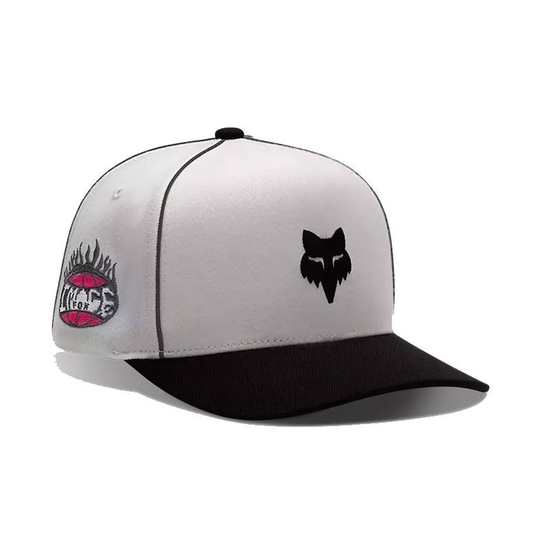 Fox Image Cosmo Snapback Hat white