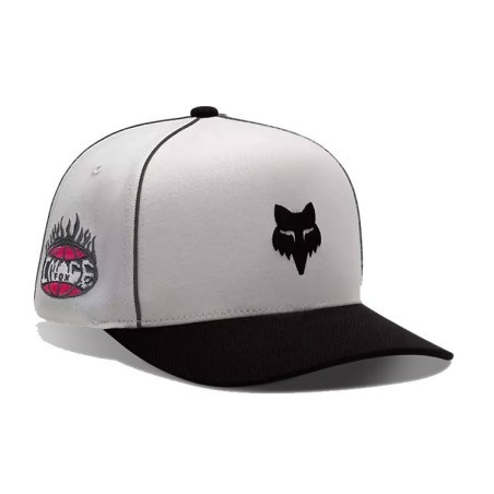 Fox Image Cosmo Snapback Hat white