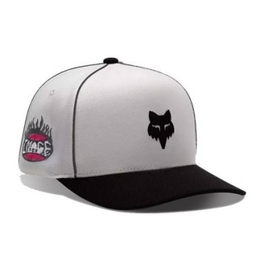 Fox Image Cosmo Snapback Hat white