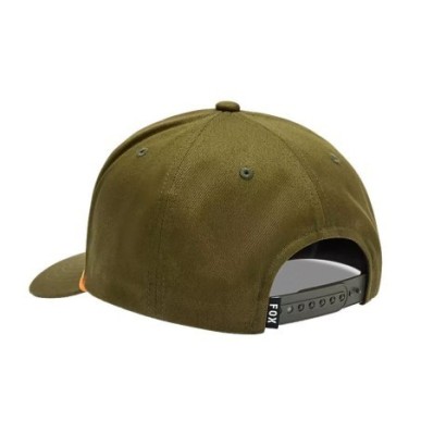 Fox Image Equipped Snapback Hat olive green