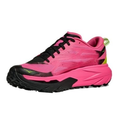 Hoka Mafate 5 Femme neon rose / black