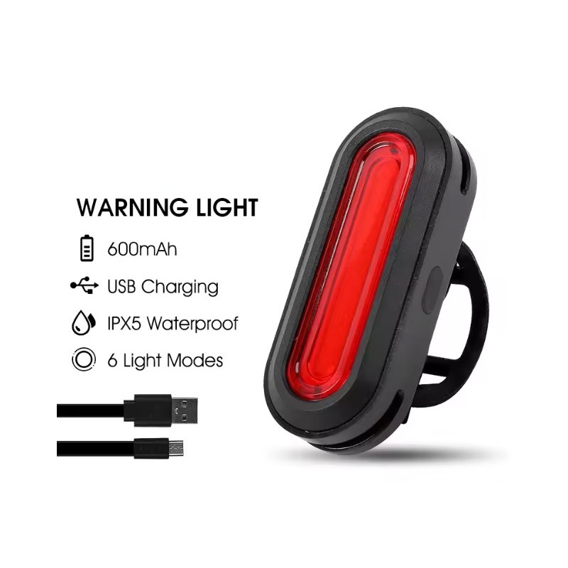 SP feu arrière de vélo LED USB 60