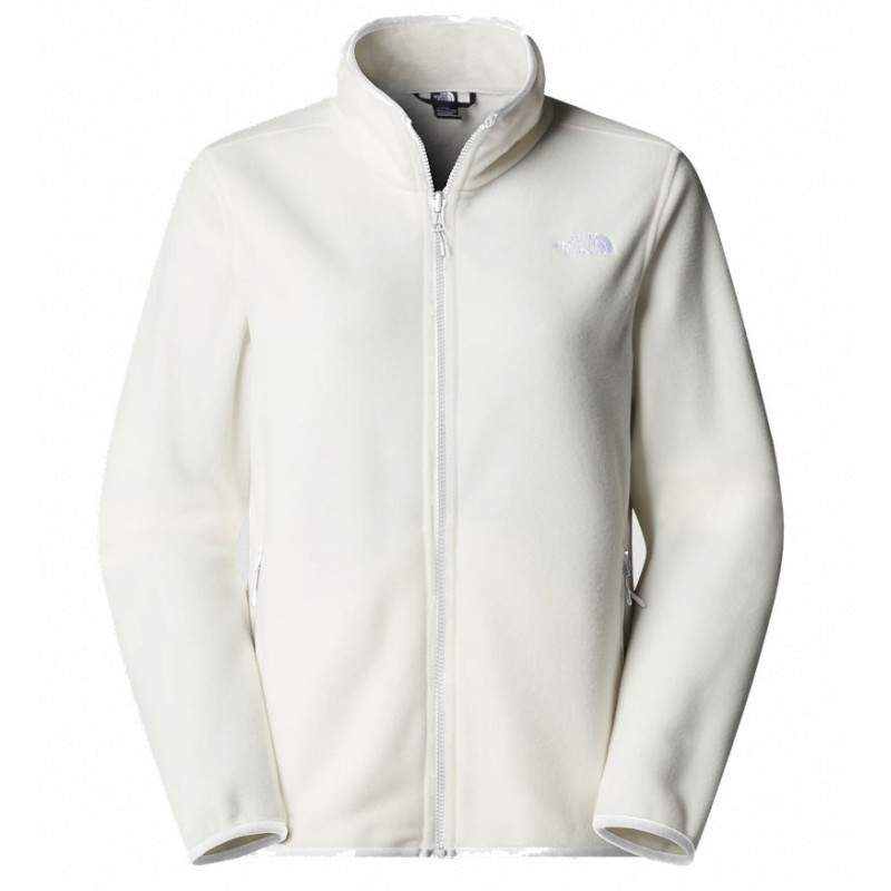 The North Face Glacier Fleece Jacket Femme white dune