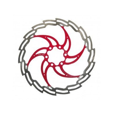 disque XLC  argent/rouge disques et accessoires freins