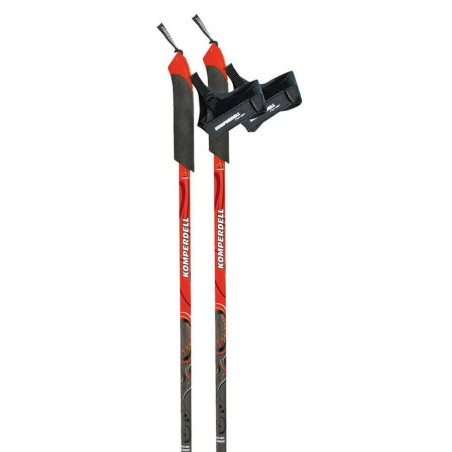 Bâtons de randonnée nordique Komperdell Carbon Balance berry