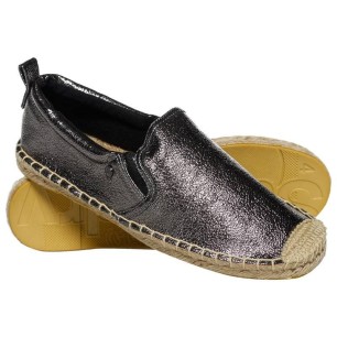 Espadrilles Superdry Liora Femme Pewter Crackle