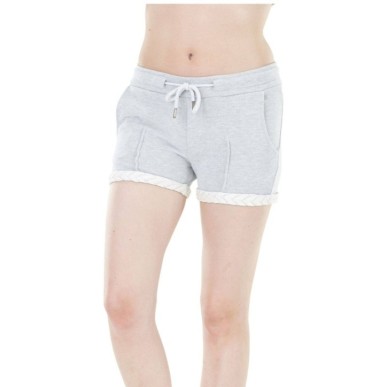 Short Picture Slasher Lace femme grey melange